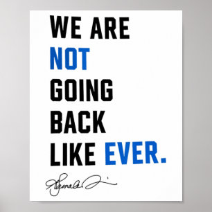 Harris Waltz We Are Not Going Back Live Ever Femin Poster