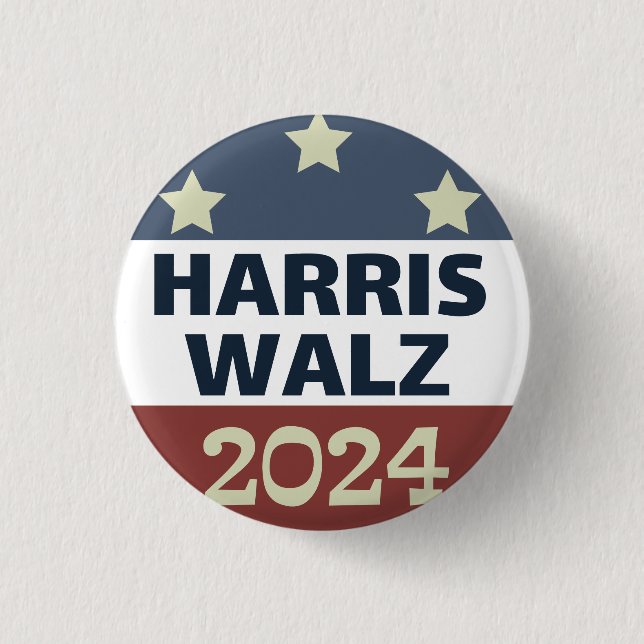HARRIS WALZ 1 INCH ROUND BUTTON (Front)