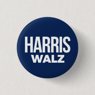 Harris Walz 2024 1 Inch Round Button
