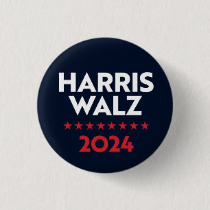 Harris Walz 2024 1 Inch Round Button