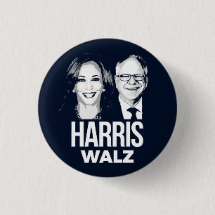 Harris Walz 2024 1 Inch Round Button