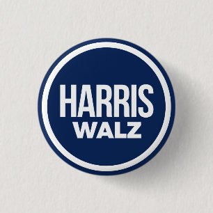 Harris Walz 2024 1 Inch Round Button