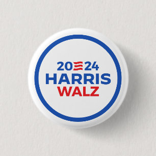 Harris Walz 2024 1 Inch Round Button