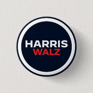 Harris Walz 2024 1 Inch Round Button