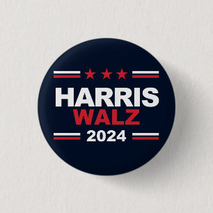 Harris Walz 2024 1 Inch Round Button
