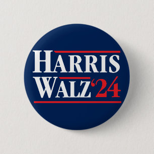 Harris Walz 2024 2 Inch Round Button