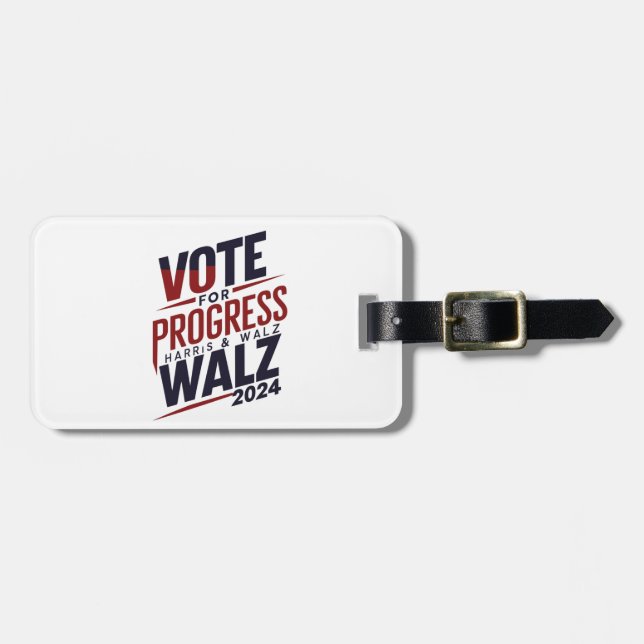 Harris & Walz 2024 (2) Luggage Tag (Front Horizontal)