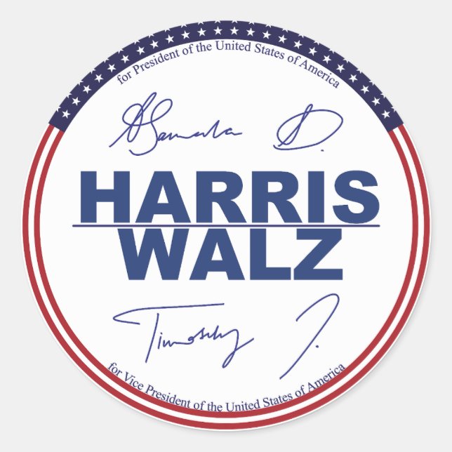 Harris - Walz 2024 autocollants (Devant)