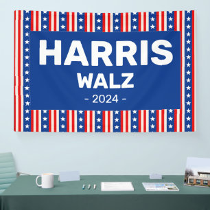 Harris - Walz 2024 Banner