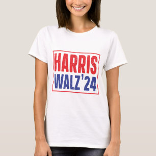 Harris Walz 2024 Bold Campaign T-Shirt