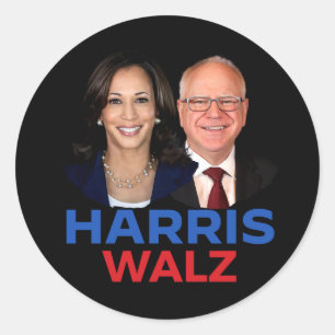 Harris Walz 2024 Classic Round Sticker