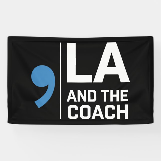 Harris Walz 2024 Comma La and The Coach 2024  Banner (Horizontal)