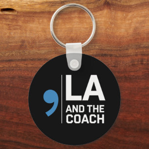 Harris Walz 2024 Comma La and The Coach 2024  Keychain