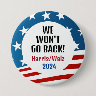 Harris/Walz 2024 Design 3 Inch Round Button