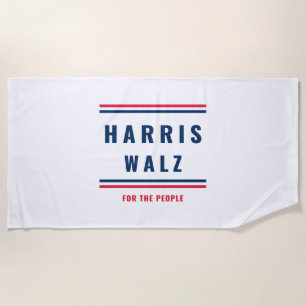 HARRIS WALZ - 2024 ELECTION BEACH TOWEL