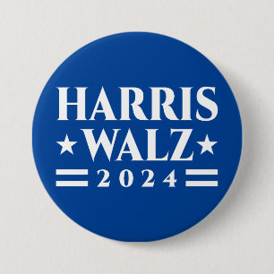 Harris Walz 2024 election campaign 3 Inch Round Button