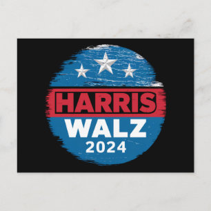 Harris Walz 2024 Election Kamala Harris Tim Waltz  Postcard