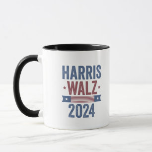 Harris Walz 2024 Election Kamala Tim Waltz America Mug