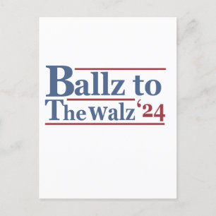 Harris Walz 2024 Election Kamala Tim Waltz America Postcard