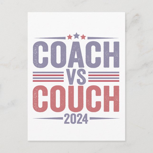 Harris Walz 2024 Election Kamala Tim Waltz America Postcard (Front)