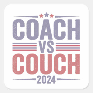 Harris Walz 2024 Election Kamala Tim Waltz America Square Sticker