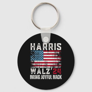 Harris Walz 2024 Election  Keychain