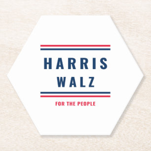 HARRIS WALZ - 2024 ELECTION PAPER COASTER