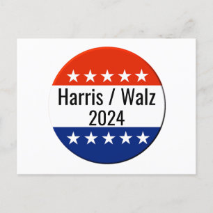 Harris Walz 2024 Election Postcard