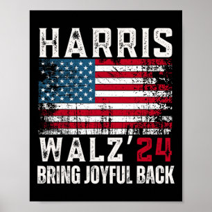Harris Walz 2024 Election Poster