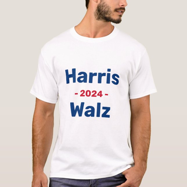 Harris Walz 2024 Election T-Shirt (Front)