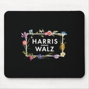 Harris Walz 2024 Floral Flowers Harris Waltz 2024 Mouse Pad
