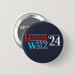 Harris Walz 2024 for President 2 Inch Round Button