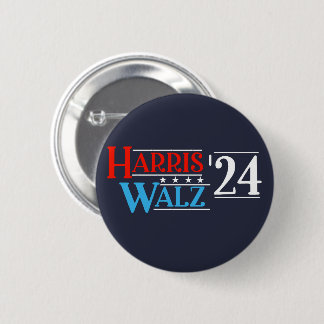 Harris Walz 2024 for President 2 Inch Round Button