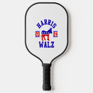 Harris Walz 2024 for President Patriotic Democrat  Pickleball Paddle
