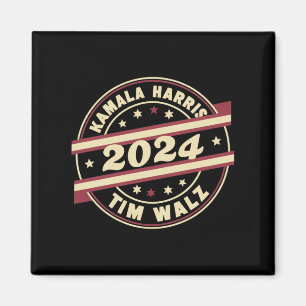 Harris Walz 2024 for President Patriotic Kamala  Magnet