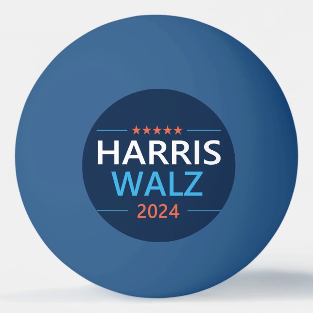 Harris Walz 2024 for President Ping Pong Ball (Front)