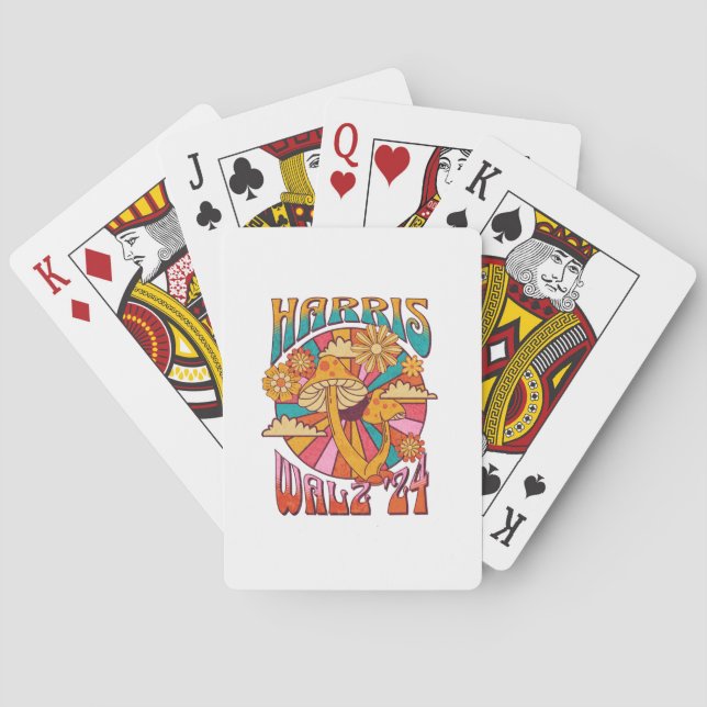 Harris Walz 2024 for President Playing Cards (Back)