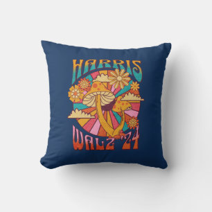 Harris Walz 2024 for President Throw Pillow