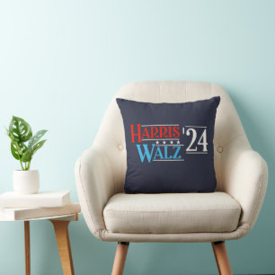 Harris Walz 2024 for President Throw Pillow
