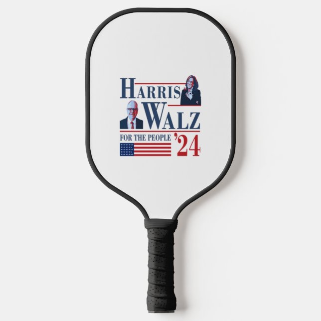 Harris Walz 2024 For The People  Pickleball Paddle (Front)