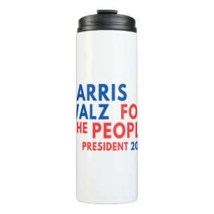 Harris Walz 2024 For The People  Thermal Tumbler