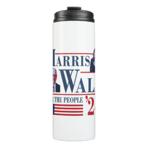 Harris Walz 2024 For The People Thermal Tumbler