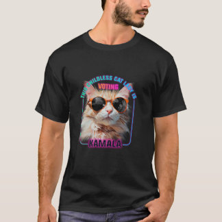Harris Walz 2024 Funny Cat Election Kamala Harris T-Shirt