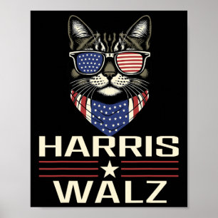 Harris Walz 2024 Harris Waltz Democratic Vp Presid Poster