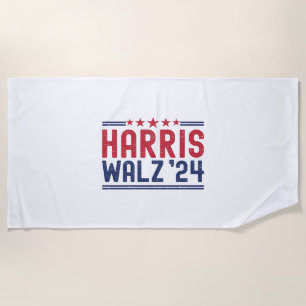 Harris Walz 2024 - Harris Walz 2024 We Are Not Goi Beach Towel