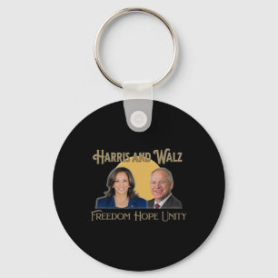 Harris Walz 2024 Kamala And Tim President And Vp Keychain