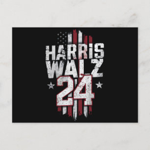 Harris Walz 2024 Kamala Harris 2024 Tim Walz 2024  Postcard