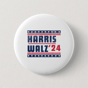 Harris Walz 2024 Kamala Harris And Tim Walz 2024  2 Inch Round Button