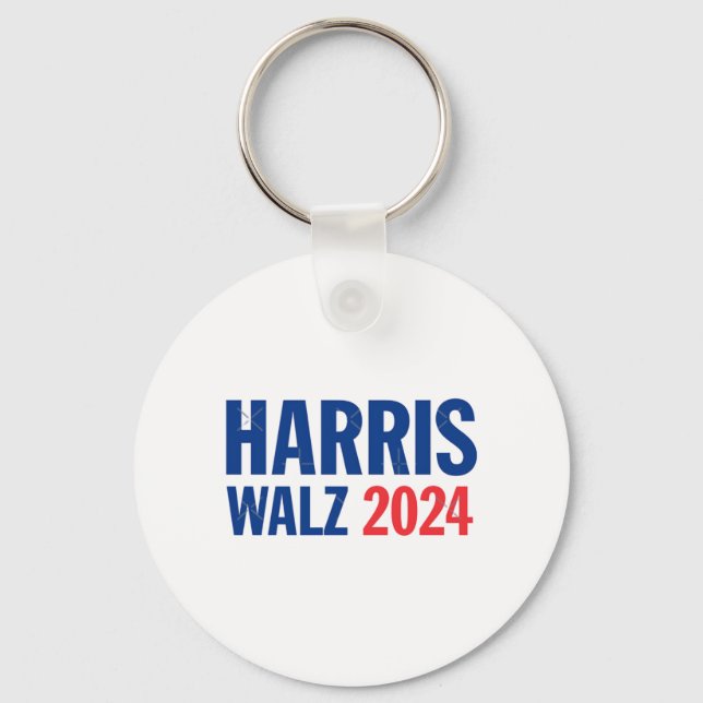 Harris Walz 2024  Keychain (Front)