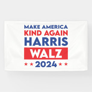 Harris Walz 2024 Make America Kind Again Banner